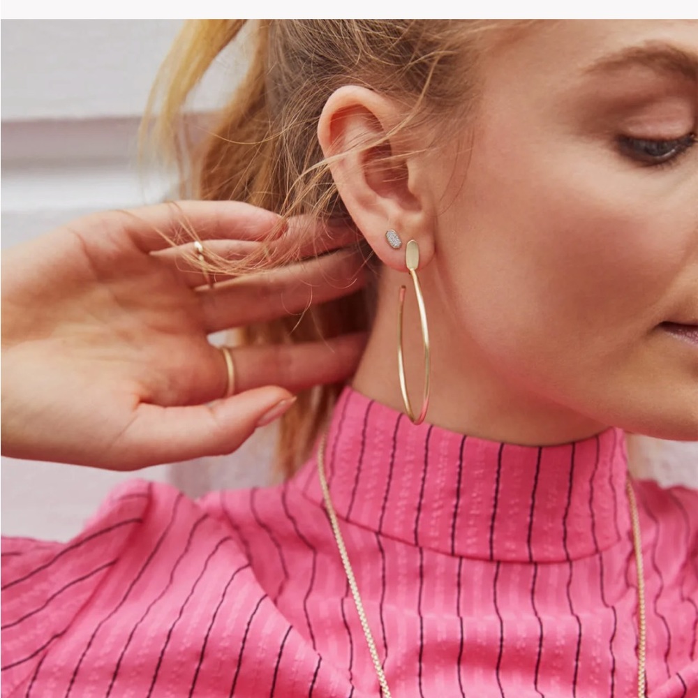 Kendra Scott Pepper hoop earrings in gold